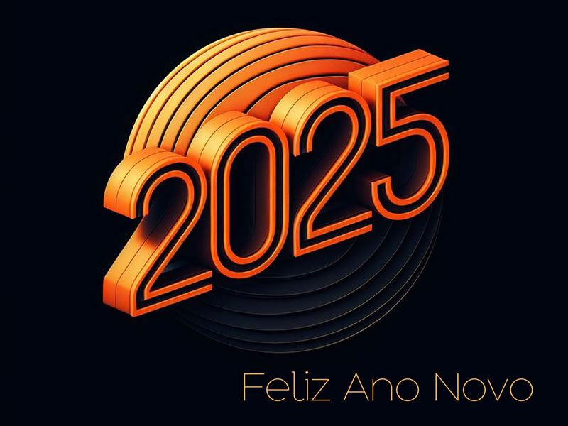 2024 imagem na cor laranja 3D